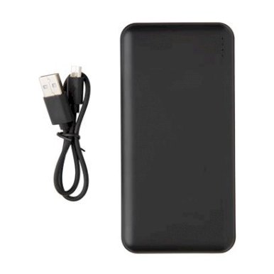 Powerbank za smartphone, 10.000 mAh, dvostruki USB priključak, crni