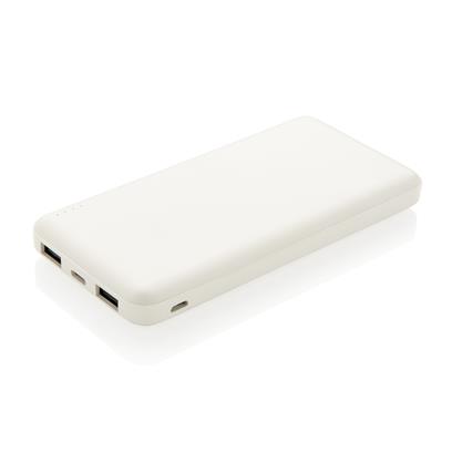 Powerbank za smartphone, 10.000 mAh, dvostruki USB priključak, bijeli