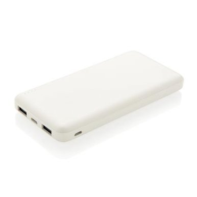 Powerbank za smartphone, 10.000 mAh, dvostruki USB priključak, bijeli