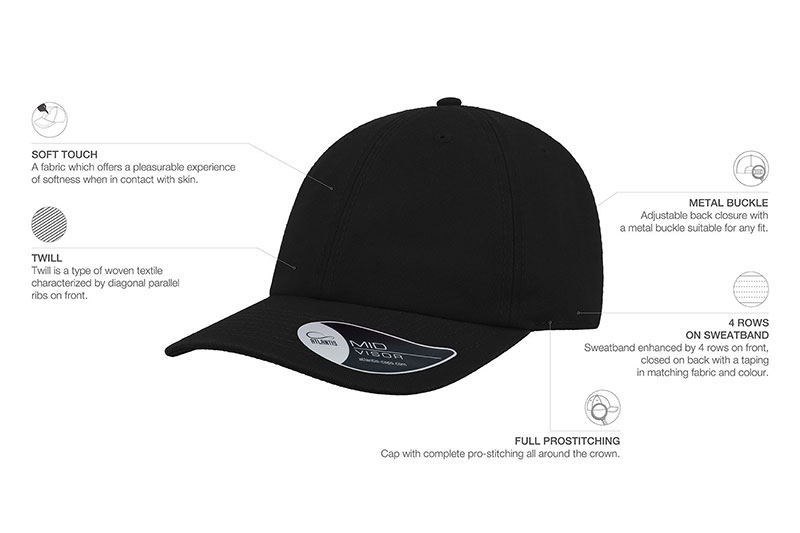 Kapa, Dad hat, metalna kopča, crna