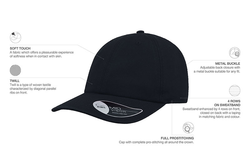 Kapa, Dad hat, metalna kopča, plava