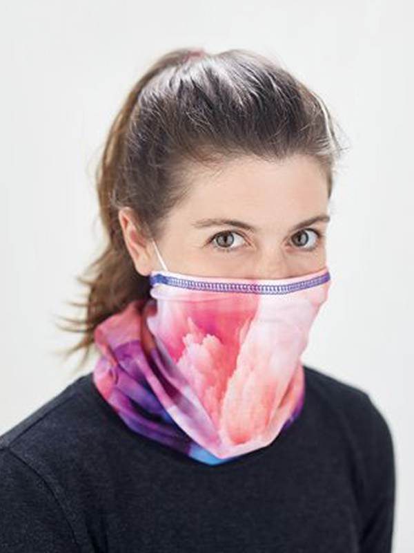 Bandana, poliester, s džepom za masku 50x25 cm