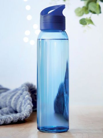 Boca za vodu staklena, s PP poklopcem 470ml