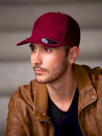 Kapa, Rapper suede, pamučna s mrežicom, 5 panela