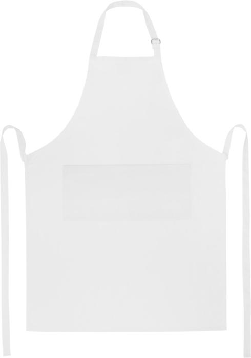 Pregača, Andrea, 240 g/m2, podesiva, džep, bijela