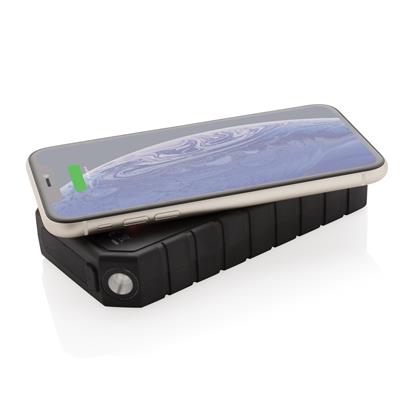 Powerbank, solarni, 10W, 10.000mAh, od reciklirane plastike, crni
