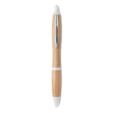 Kemijska olovka od bambusa, bijela