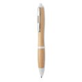 Kemijska olovka od bambusa, bijela
