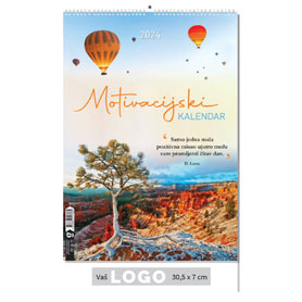 Kalendar Motivacijski, 30,5x50 cm, 13 listova, PVC vrećica