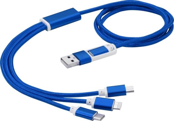 USB kablovi za punjenje, 5 u 1, 100cm, plavi