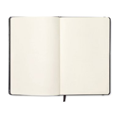 Rokovnik A5 s gumicom, 192 stranica, bez linija, bijeli
