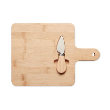 Daska za rezanje, Darfield, 27,5×19,5, sa nožem za sir, bambus