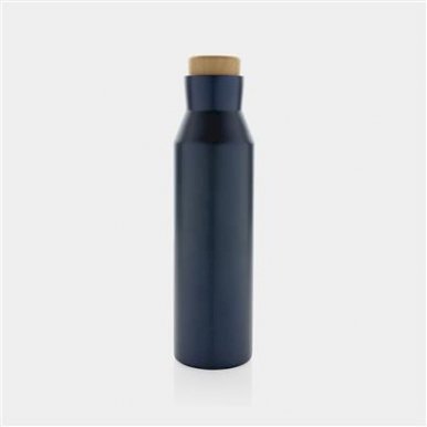 Boca s duplim stijenkama, Gaia, od recikliranog nehrđajućeg čelika, 600ml, plava