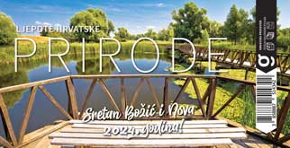 Kalendar stolni Nacionalni parkovi Hrvatske, 20,5x14,5 cm, 13 listova, koverta