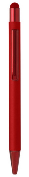 Kemijska olovka, Titanium touch color, metalna, crvena