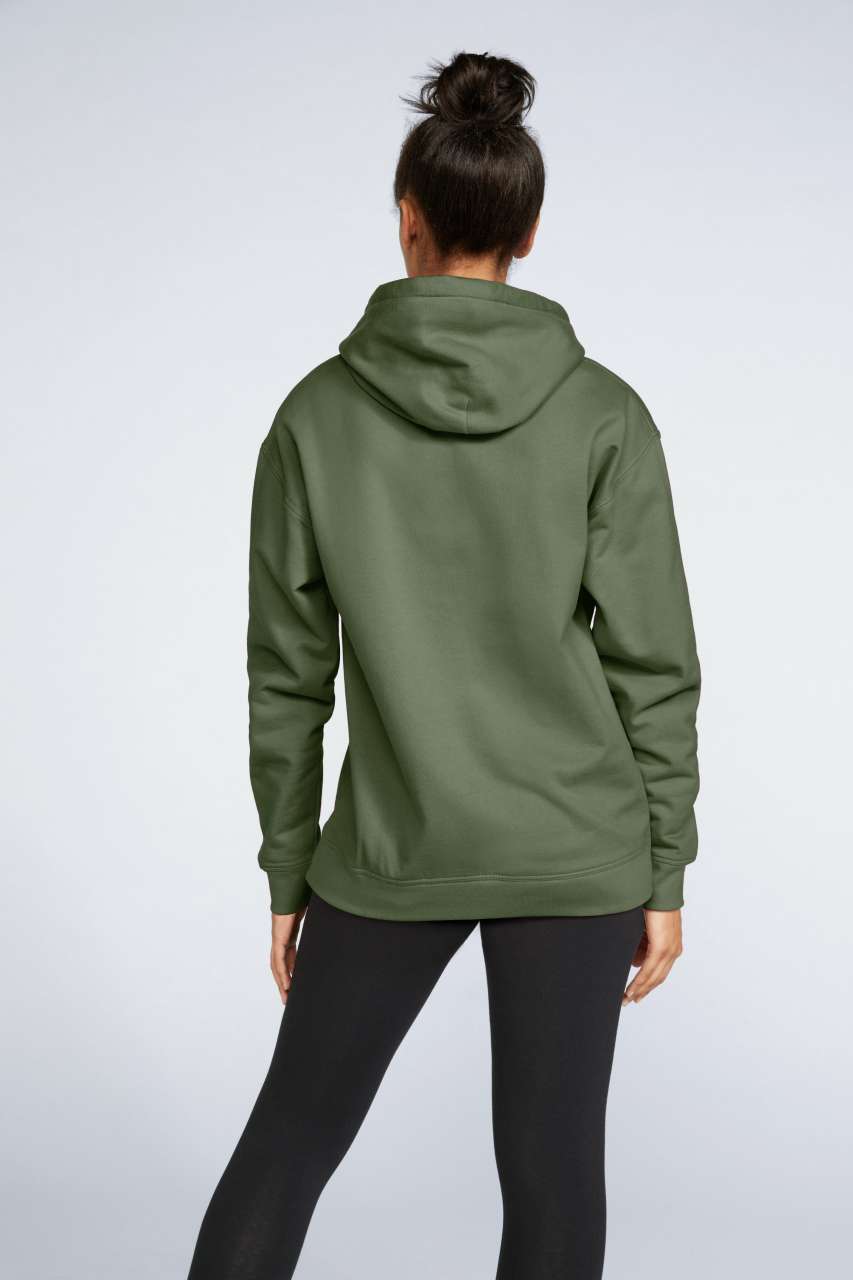 Majica, DR, unisex, midweight hoodie, 285g, military zelena, L