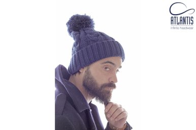 Kapa Vogue, zimska, pletena