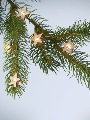 Set lampica za bor, oblik zvijezde