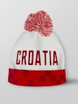 Kapa, zimska, pletena, CROATIA, crveno bijela