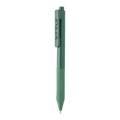 Kemijska olovka X9, silicone touch, plava tinta, zelena