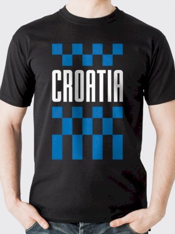 Navijačka majica CRO6, crna; min.kol.100kom