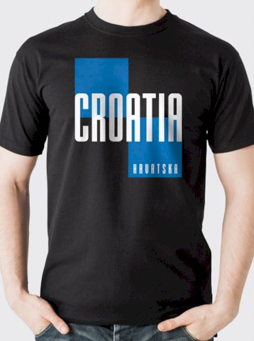 Navijačka majica CRO7, crna; min.kol.100kom