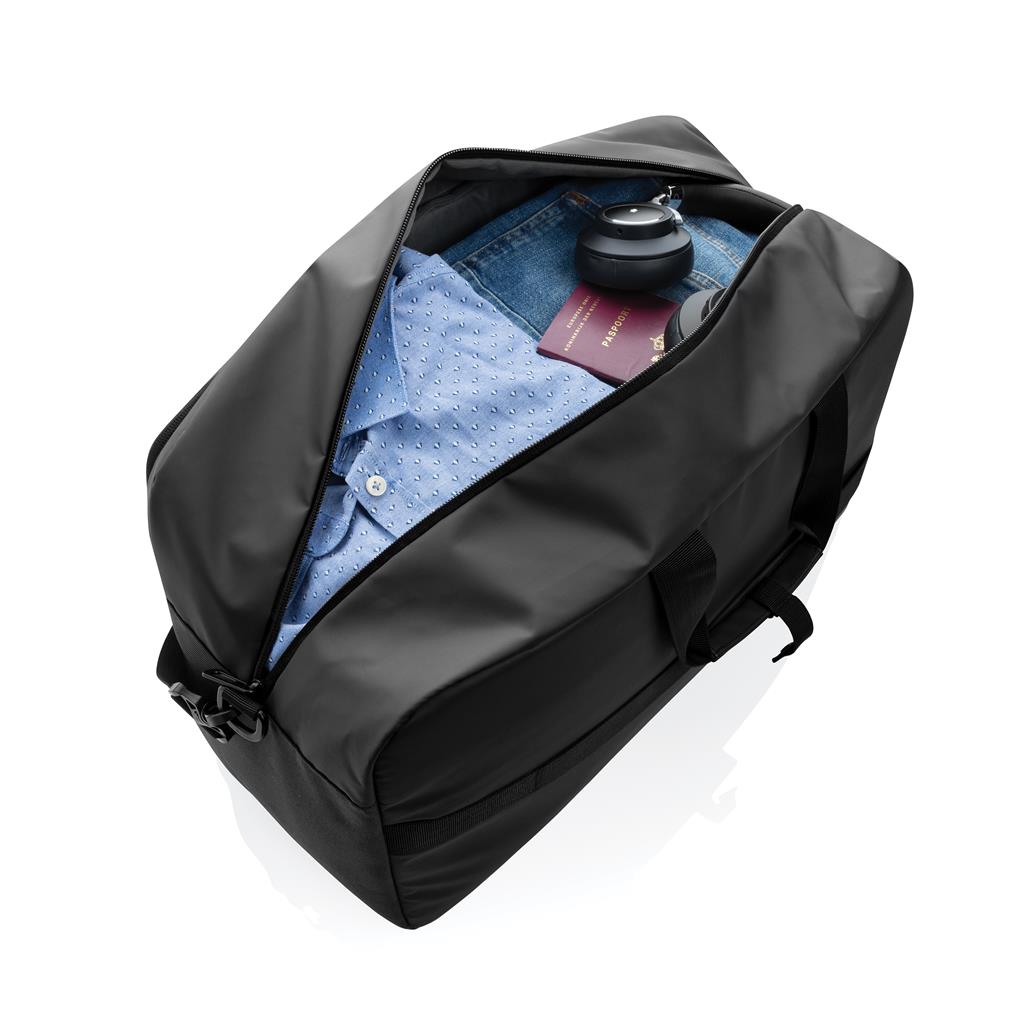Torba, putna, vikend, Armond AWARE™ RPET, 40L, crna