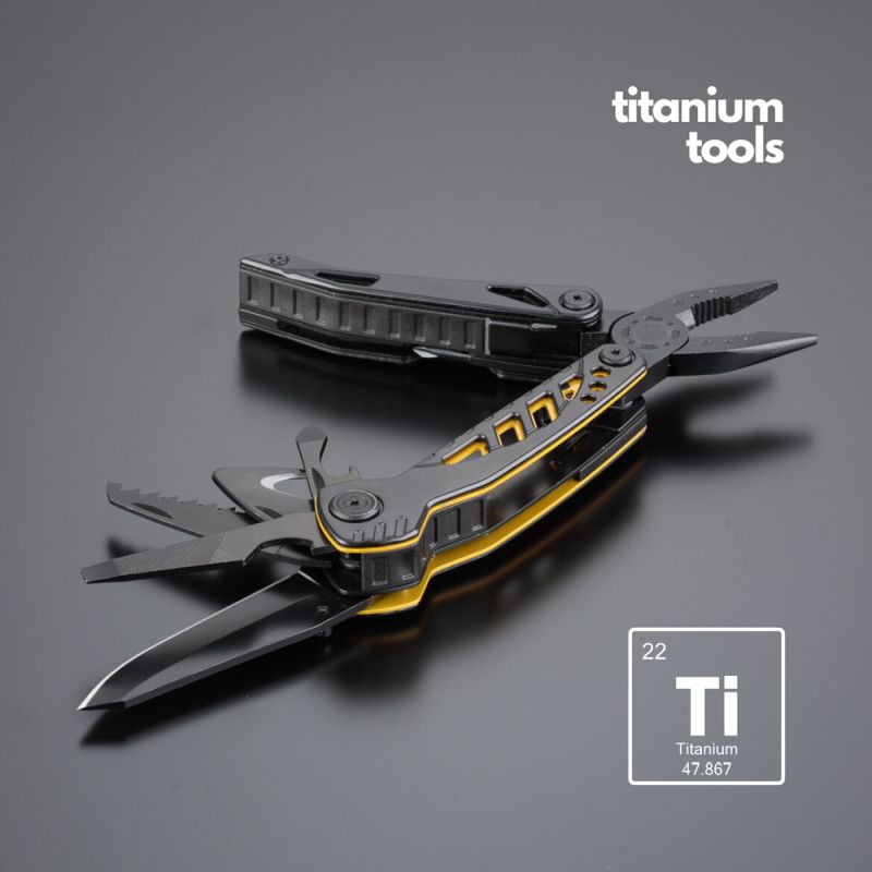 Multitool Titanium Optima, žuti