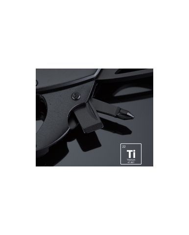 Titanium Optima, multi tool, sklopivi nož, sa karabinerom, crni