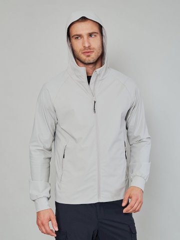 Jakna Biarritz, muška, lagana, vodootporna, sa kapuljačom, 79% najlon / 21% elastin