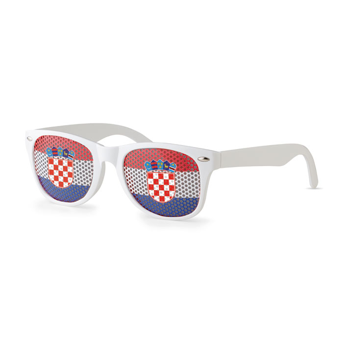 Naočale, navijačke, Croatia, bijele