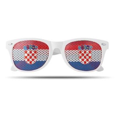 Naočale, navijačke, Croatia, bijele