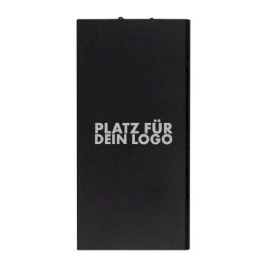 Powerbank 8000 mAh, solarni, crni