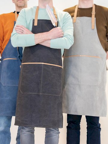 Pregača DELUXE s džepom, platnena