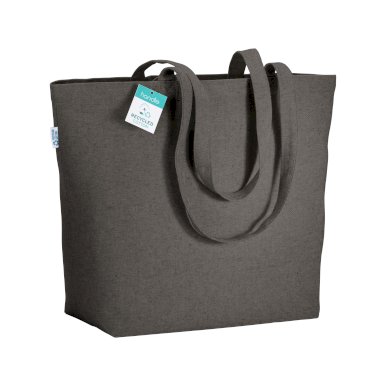 Torba za kupovinu, reciklirana, duge ručke, 280g/m2,50x37x17 cm, crna