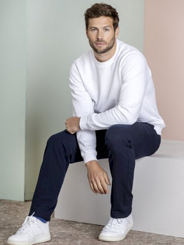 Pulover,DR, JASPER, muški, 280 g, 80% GOTS pamuk, 20% GRS poliester