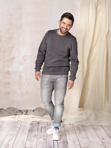 Pulover,DR, JASPER, muški, 280 g, 80% GOTS pamuk, 20% GRS poliester