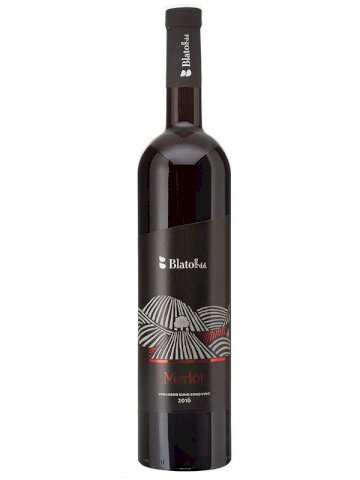 Vino, vrhunsko crno, Merlot Blato 0,75l  butelja