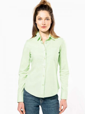 Košulja ženska DR, 65% poliester + 35% pamuk