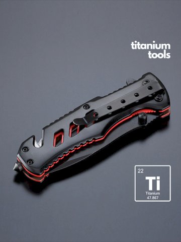 Titanium Optima, nož za hitne slučajeve