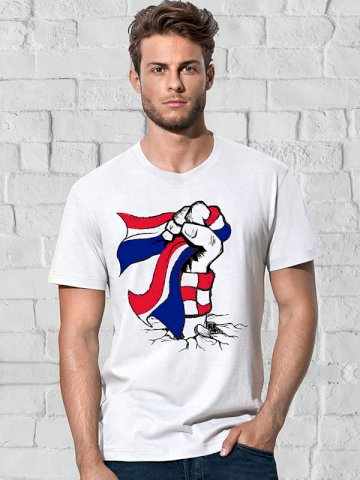 Navijačka majica ŠAKA, bijela