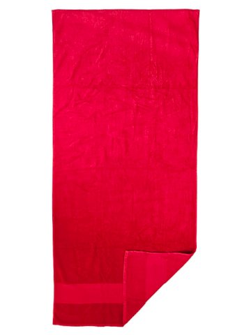 Ručnik za plažu, 500 gr, frotir-velur, 75x160, crveni (promotivna cijena)