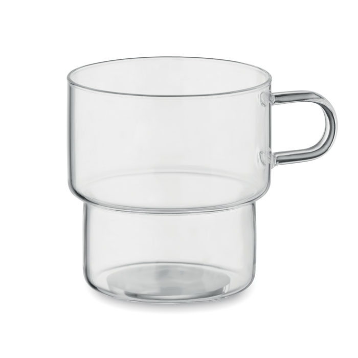 Šalica, staklena, 300ml, transparentna