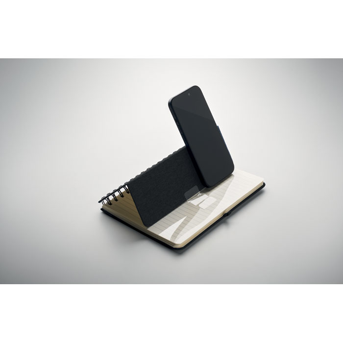 Notebook A5, 160 stranica, sa linijama, i stalak za mobitel