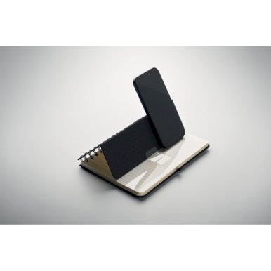 Notebook A5, 160 stranica, sa linijama, i stalak za mobitel