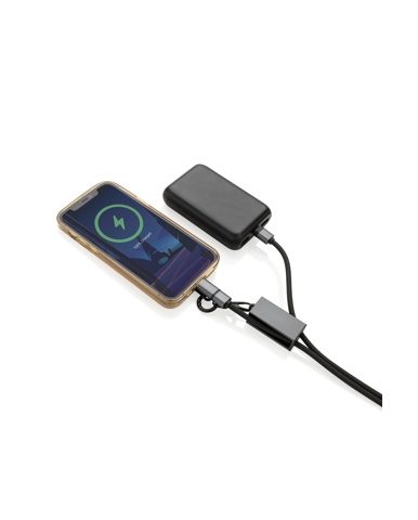 Kabel za punjenje, 3 u 1, 60W, sivi