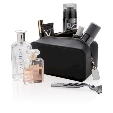 Kozmetička torbica, silikonska, crna, POKLON UZ NARUDŽBU - NIJE NA PRODAJU!