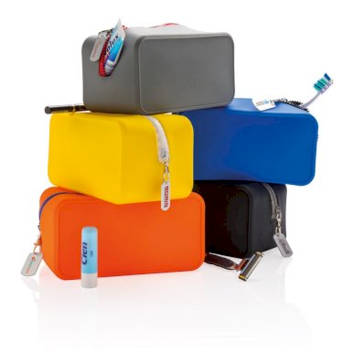 Kozmetička torbica, silikonska, crna, POKLON UZ NARUDŽBU - NIJE NA PRODAJU!