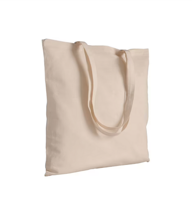 Vrećica, za kupovinu, duge ručke, Trst, 38 x 42 cm, 140gr, reciklirana, natur