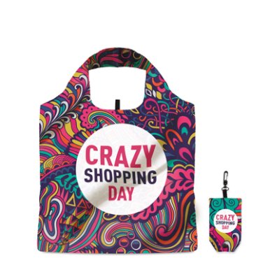 Torba, za kupovinu sklopiva, CUSTOM MADE , dvostruke ručke, 13x2x8cm